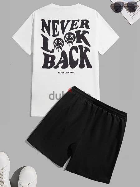 never look back :t shirt + short 2