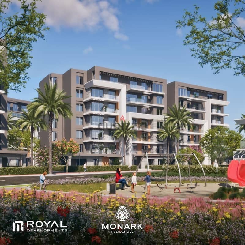 Apartment for sale view landscape delivery  3 years in Monark Mostakbal City 1