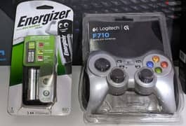 Gamepad Logitech F710 wireless + Energizer Recharge 0