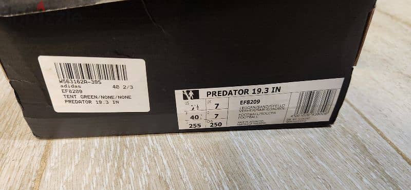 adidas predator 19.3 IN size 40 3