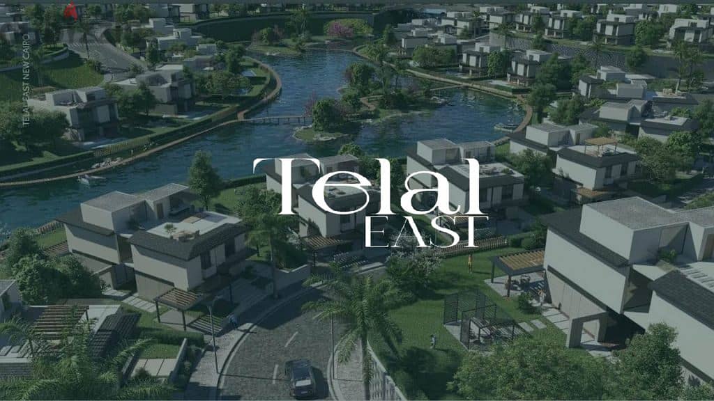 Town House for sale In Telal East New Cairo with 5% down Payment and installments Direct on lagoon 5