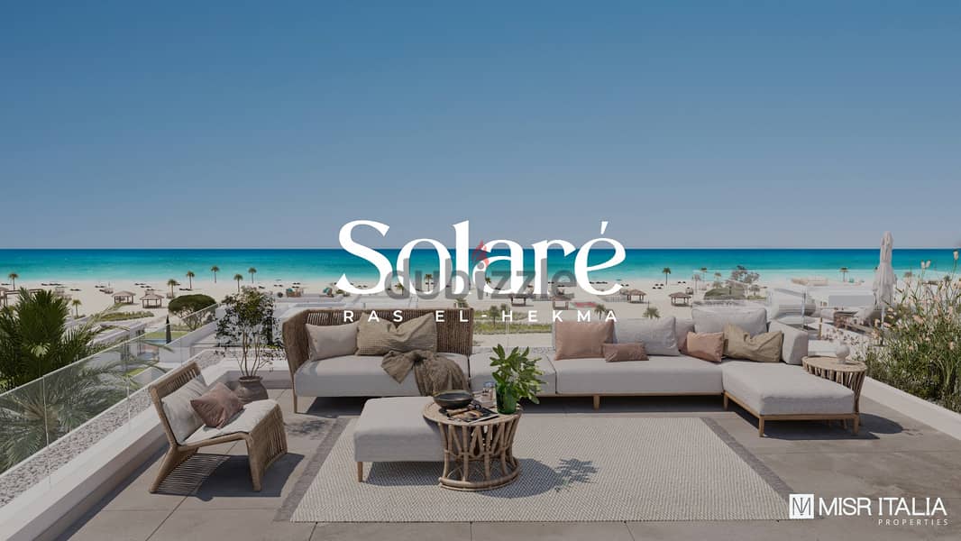 Chale in solare ras Elhekma fully finished for sale with 5% down payment and installments 5