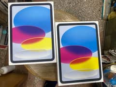 iPad 10 WiFi Cellular 64/256G Blue Silver جديد متبرشم