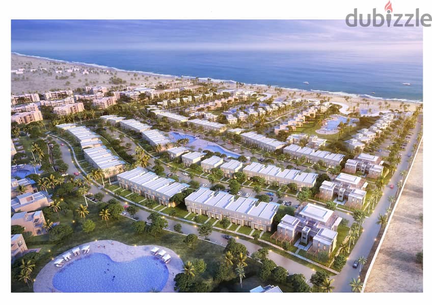 A new plan in SEASHORE from Hydepark Ras Al-Hikma, with a different area and a down payment starting from 800 thousand 1