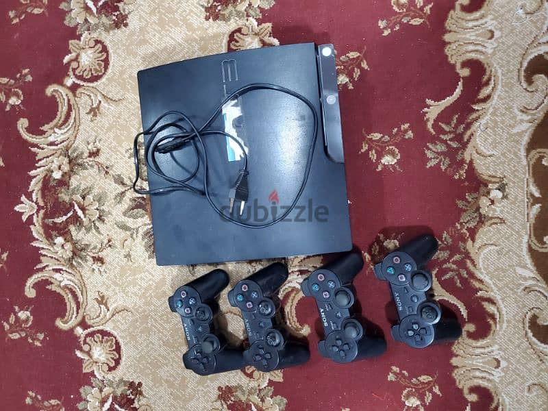 Playstation 3 with 4 controls 2