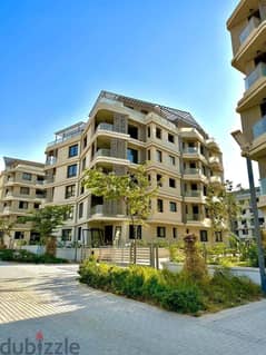 Ground apartment with garden for sale, fully finished, with air conditioners, in Badya Palm Hills October In installments