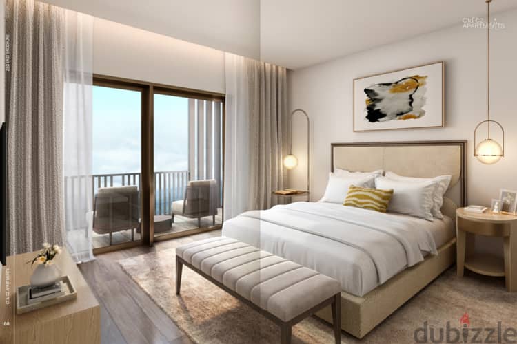 Resale ZED East apartment 126 meter 2 bedrooms 3 bathrooms bahary fully finished with ACs  with the lowest price in the market 10