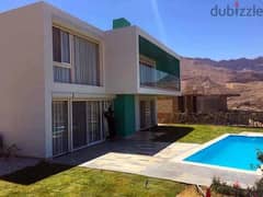 Twin House fully finished in IL Monte Galala Ain Sokhna ( full sea view ) 0
