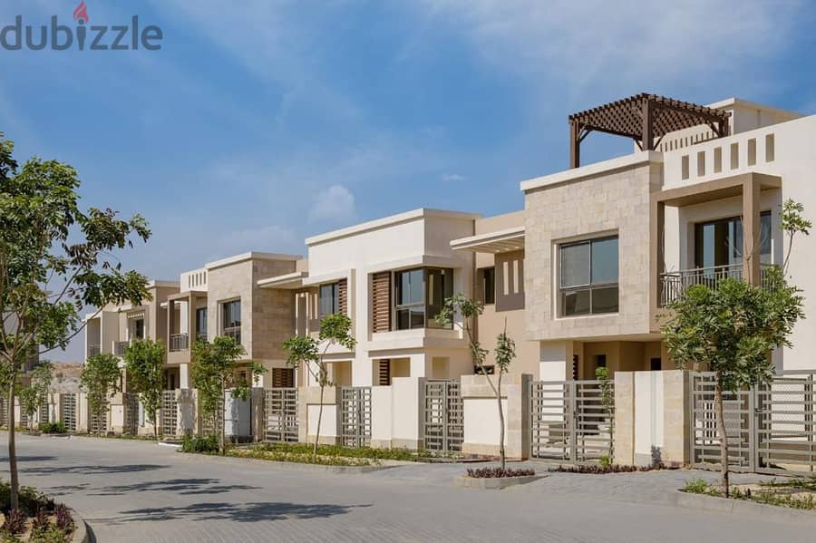 Villa for sale, 240 meters, Taj City Compound, First Settlement, next to Madinaty, in front of Cairo International Airport, 70% discount installments 21