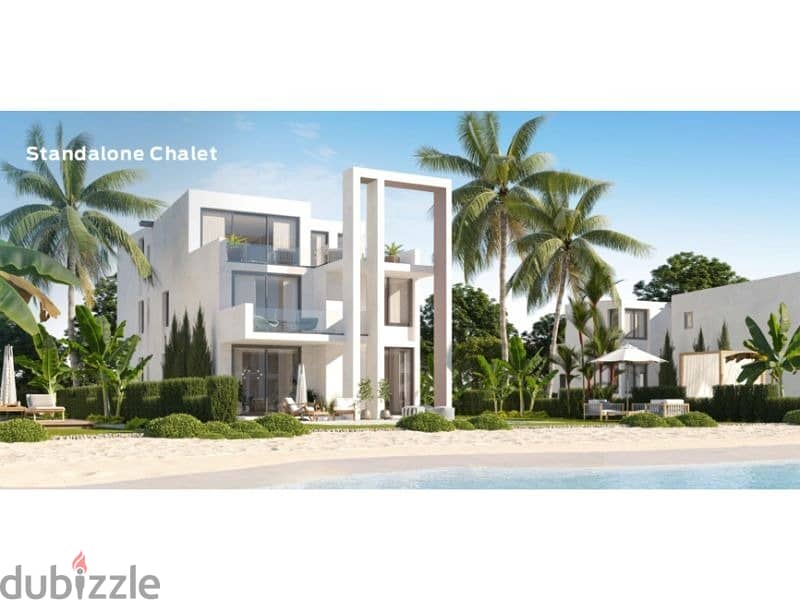 Chalet for sale, 95 sqm, 2 rooms, 585 thousand down payment, fully finished, North Coast, D Bay, Tatweer Misr 22