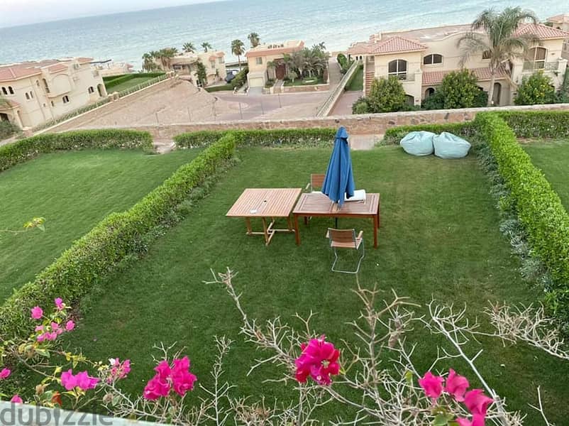 Chalet with garden 3 rooms for sale immediate receipt fully finished ultra super lavista topaz Ain Sokhna Panorama Sea View special discount on cash 14