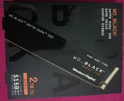 SN770 SSD Nvme M. 2 WD black  2TB for playstation 5 or Laptop or PC