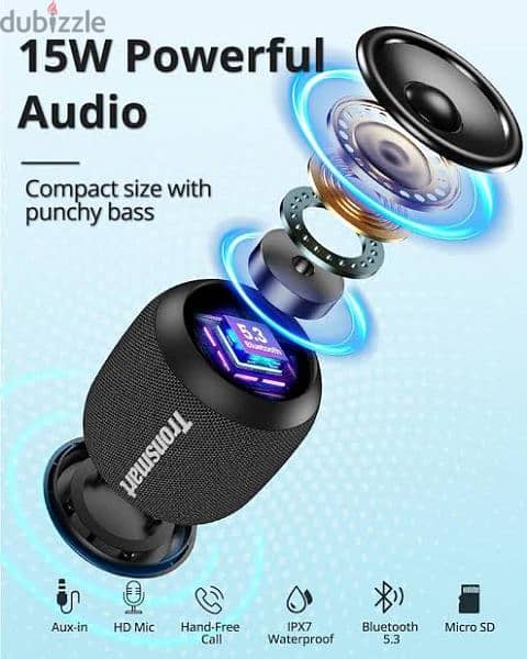 Tronsmart Element T7 Mini Bluetooth Speaker 15W - Black 4
