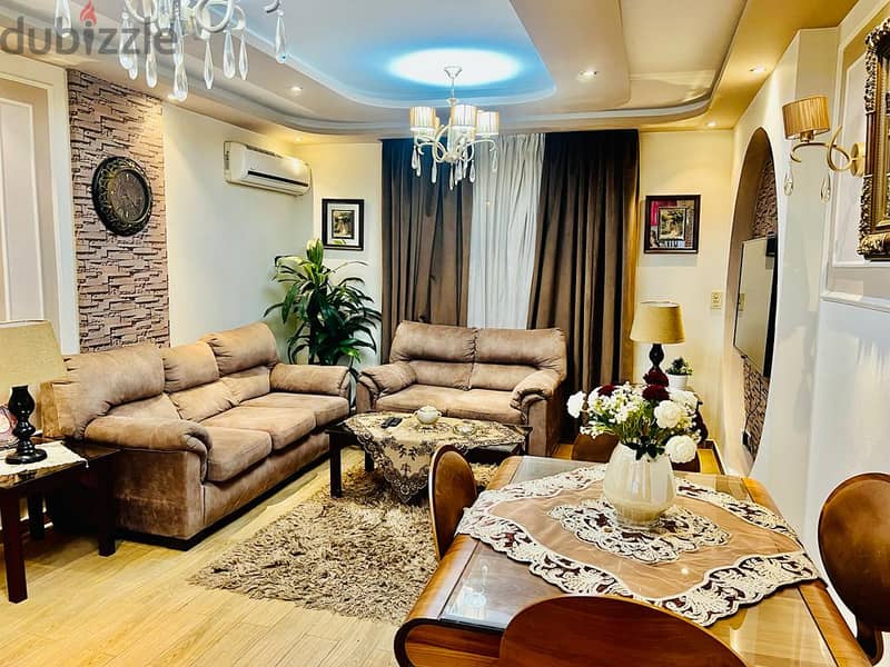 Furnished apartment for rent close to services and the Eastern Market in Al-Rehab, New Cairo 14