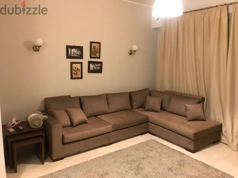 Fully Furnished Ground Apart in Palm Hills Village Gate  beside AUC 1