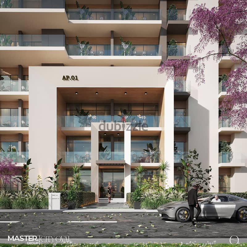 Book your 209m² apartment for immediate delivery with a down payment of EGP 647,000 in the heart of R8 area in City Oval Compound on the Green River 1