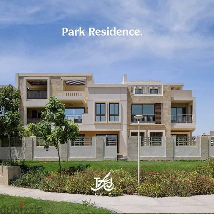 Triplex on a 224 sqm landscape view with a 77 sqm roof in Taj City Compound in front of Cairo Airport with a 10% down payment over 6 months 15