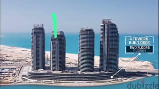 dublex 340sqm for sale in Alamein Tower north coast Panoramic view of the sea and lake, one year receipt. . . . . . . . . . . . . . . . . . . . . . . . . . . . . . . . . . . . . . . . . . . . . . 0