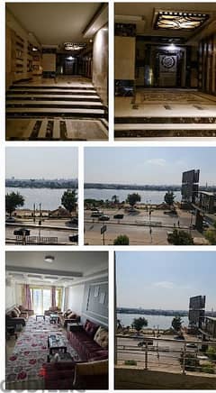 ارخص واجمل شقة ع النيل جديدة ٣نوم٣حمام أعلى مطعم مندي السلطان