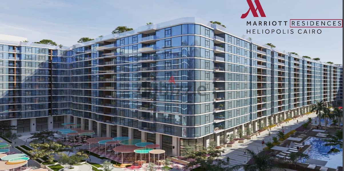 For sale  hotel apartment ready to viewed in the Marriott Residence compound TOWER, next to City Center Almaza Mall- DP/  20% & installment 6 years 4
