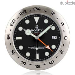ساعة حائط رولكس ستانليس ستيل Rolex wall clock stainless steel