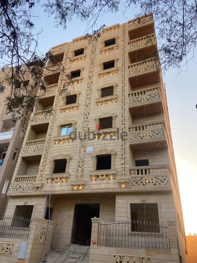 Semi-finished apartment in Al-Fardous City, in front of Dreamland 2