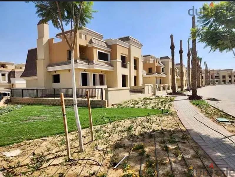 villa with garden for sale in Sarai, New Cairo, next to Madinaty, at the entrance to Mostakbal City, in installments over 8 years 41%cash discount 14