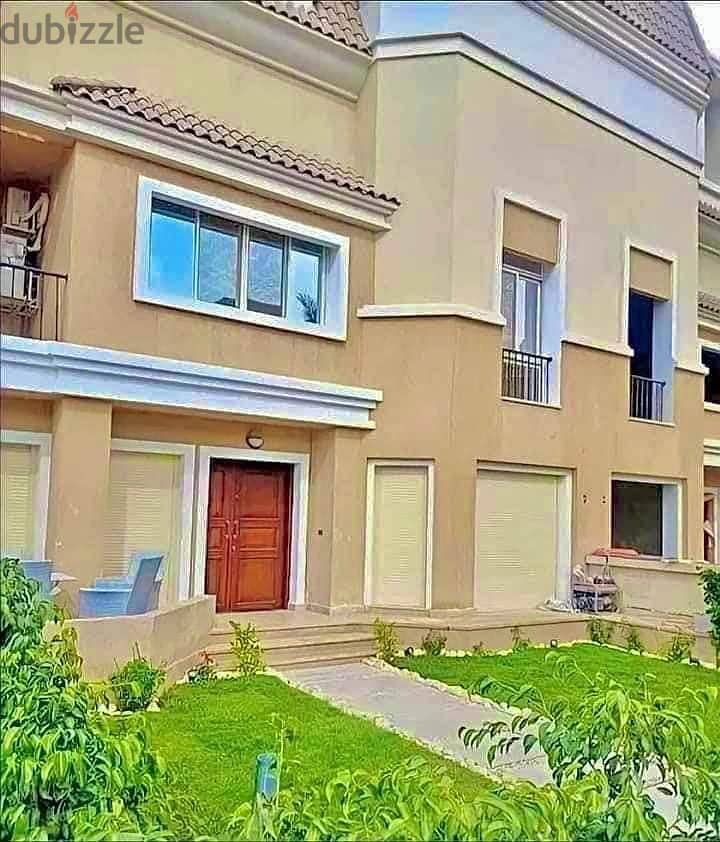villa with garden for sale in Sarai, New Cairo, next to Madinaty, at the entrance to Mostakbal City, in installments over 8 years 41%cash discount 21