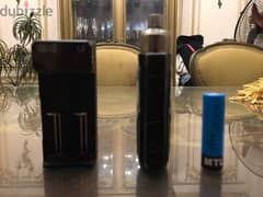argus x vape battery charger and battery