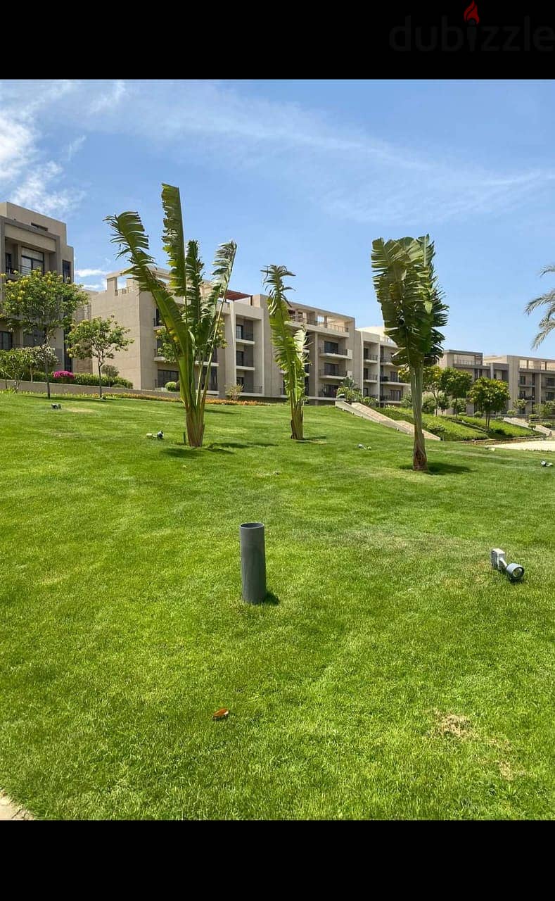 for sale apartment 200m with garden finished with ACs & kitchen phase 1 special view in compound 0