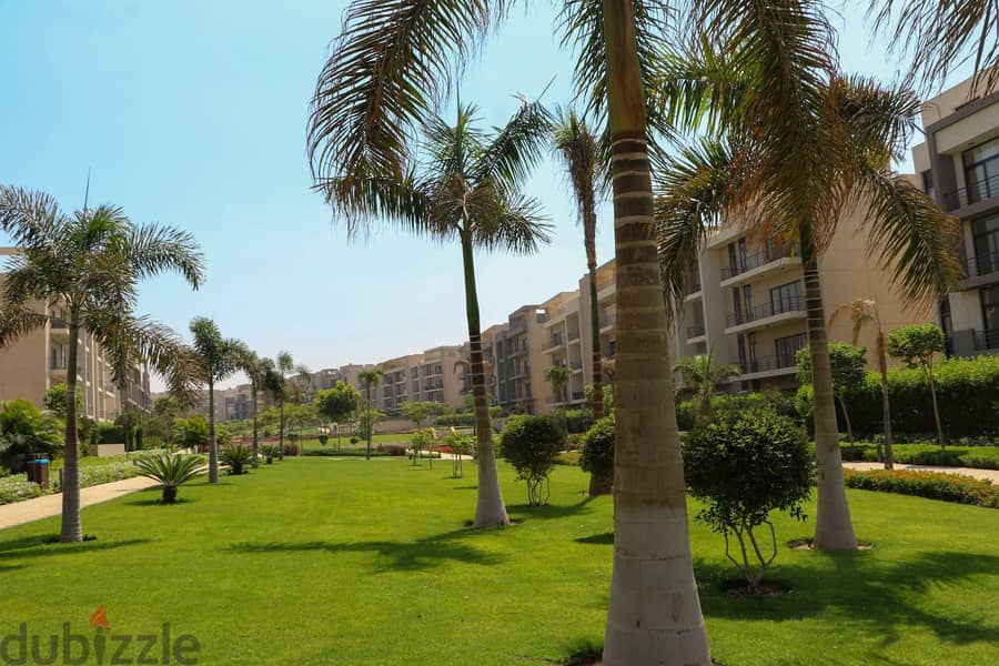 for sale apartment 200m with garden finished with ACs & kitchen phase 1 special view in compound 9