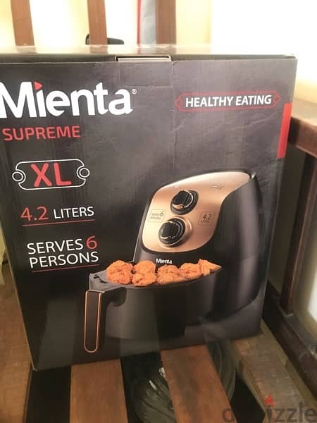 air fryer ماركة مينتا جديدة بالكرتونة ١٥٠٠لم تستخدم  وات 2