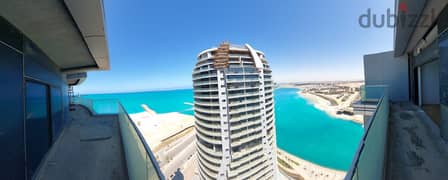 For Sale With 7 Year Installments In New Alamein Towers, a Fully Finished, Ultra Super Luxury Apartment