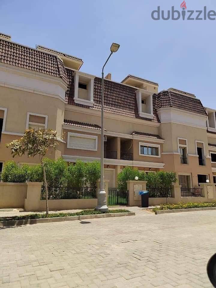 For sale, a luxury villa in Sarai Compound, New Cairo, with a convenient installment plan with a 10% down payment and payment facilities over 8 years. 2