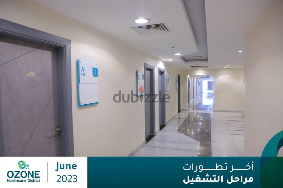 Medical clinic for sale 38 meters in the middle of the largest residential density in Narges Buildings OZONE Fifth Settlement 9