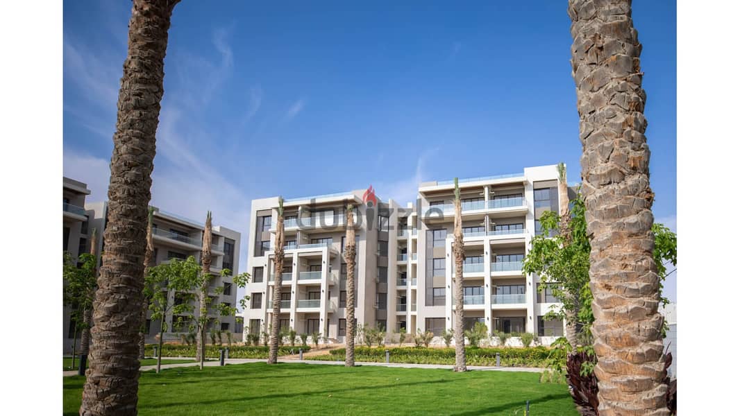Apartment 163m ground with garden for sale in address east fully finished 20%downpayment ادريس ايست 0