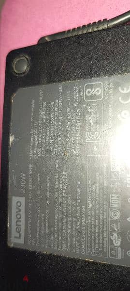 شاحن لينوفو ٢٣٠ وات  Lenovo laptop charger 230w 8