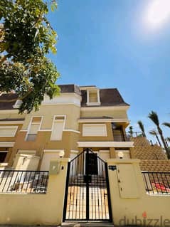 Villa for sale in Saray Compound 239, distinctive division, ground, first and roof, with a 42% cash discount or installments over the longest payment