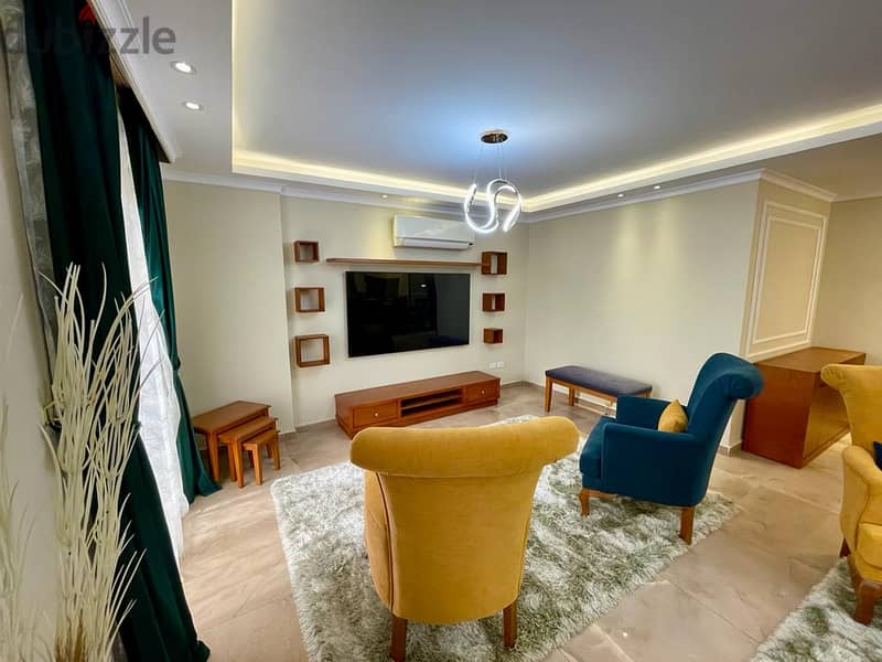 Ultra super luxury apartment for rent furnished in Shehab Street 3