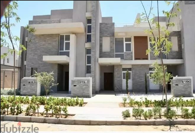 Villa Town house for Sale Ready to Move Fully Finished  open view  Al Maqsed New Capital 2
