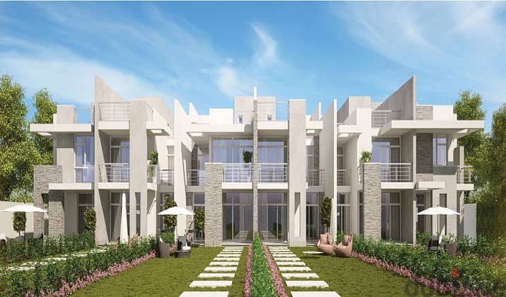 Villa Town house for Sale Ready to Move Fully Finished  open view  Al Maqsed New Capital 9