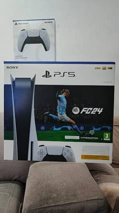 PS5 FC24 BUNDLE WITH TWO CONTROLLERS AND FC24