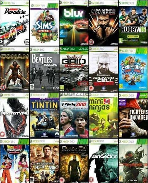 العاب اكس بوكس ٣٦٠. xbox360 . . . ٤٥٠ لعبة للاجهزة المعدلة هارد 0