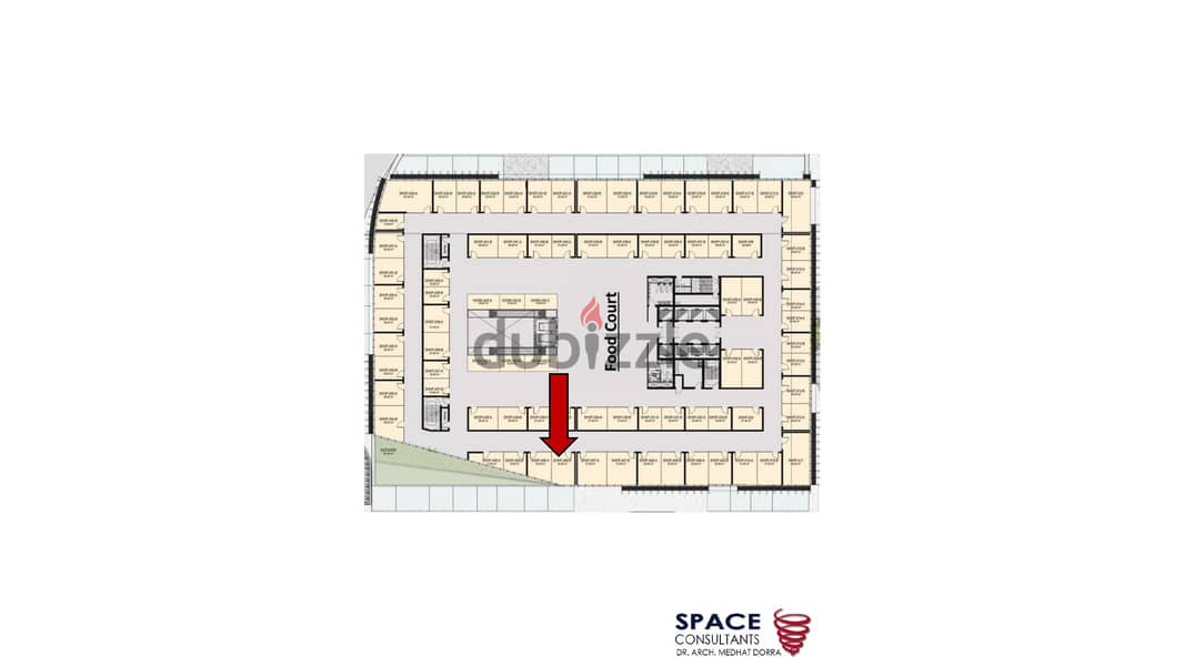 Shop 26m for sale in Taj Tower New Capital in front of the iconic tower  تاج تاور العاصمة 4
