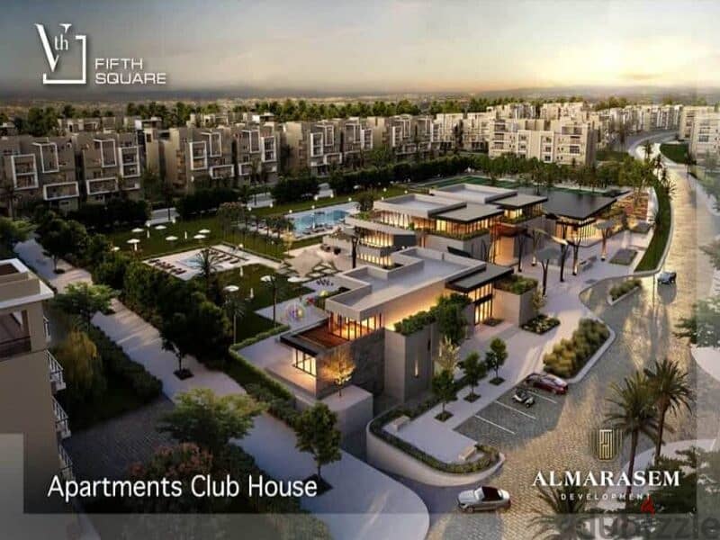 Penthouse 178m For sale in Fifth Square Almarasem Fully finished with kitchen and AC's  المراسم 3