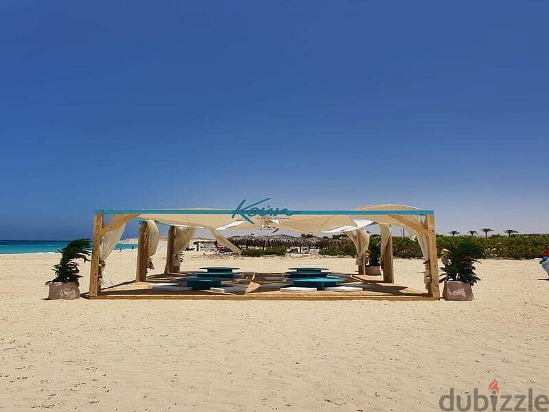 Chalet 60m for sale On KOUN North Coast, Ras El Hekma Fully finished sea and lagoon view كون الساحل الشمالي 12