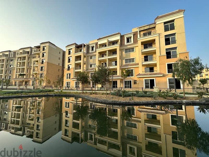 شقة 156م 3 غرف برايم لوكيشين للبيع بخصم على الكاش 42% في كمبوند سراي امام مدينتي ( طلعت مصطفي ) القاهرة الجديدة 2