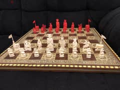 شطرنج شنواه عاج سن فيل نحت يدوي قديم القرن ال١٩