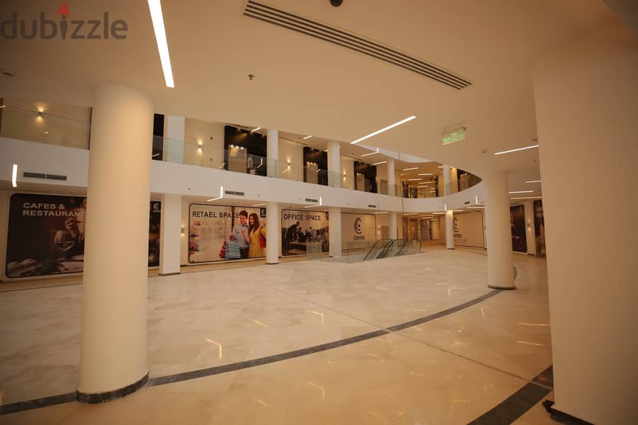 An administrative unit with an area of ​​148 square meters in Centro Mall in front of the American University, Southern Lotus, second floor, next to W 15