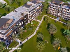 Apartment with Garden Direct on the pool For Sale with Installments Till 2028 at Villette V-residence